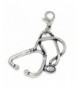 Jewelry Monster Clip Stethoscope Charm