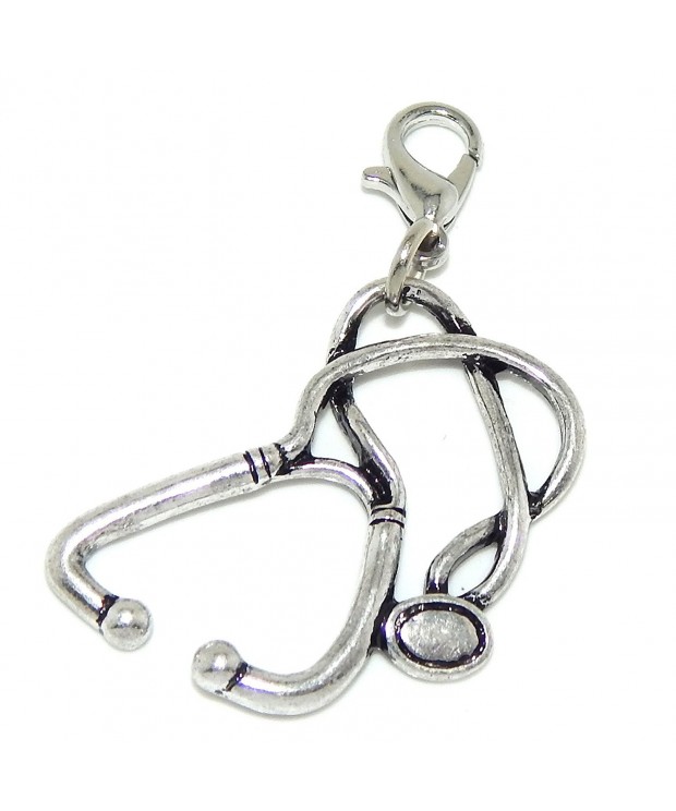 Jewelry Monster Clip Stethoscope Charm