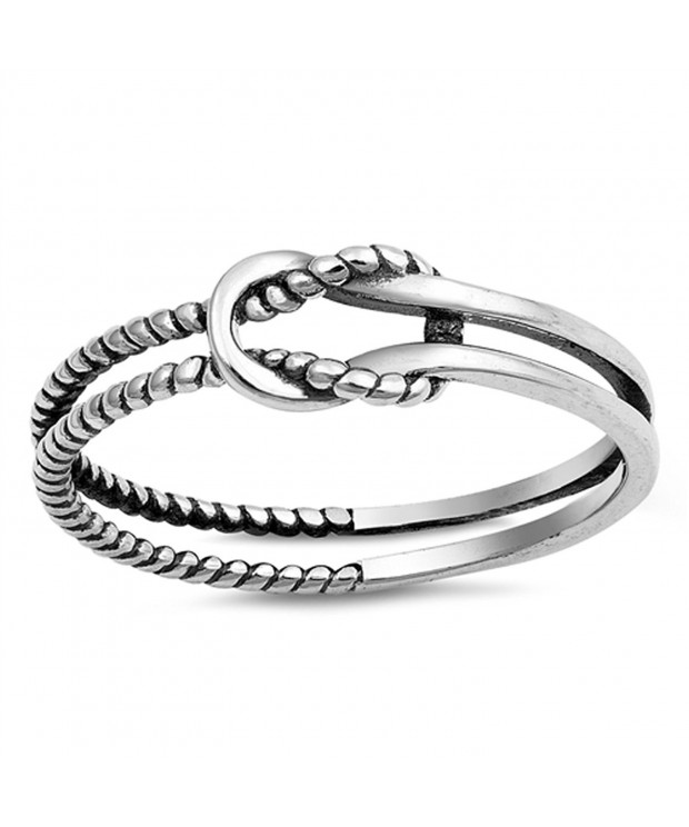 Oxidized Infinity Love Sterling Silver