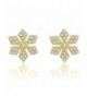 YAN LEI Sterling Snowflake Earrings