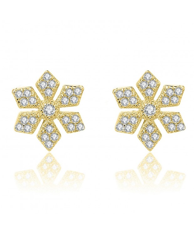 YAN LEI Sterling Snowflake Earrings