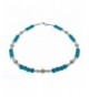 Womens Turquoise Magnesite Sterling Gemstone