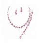 Affordable Fuchsia Bridesmaid Necklace Bracelet