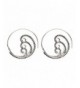 81stgeneration Womens Silver Dotwork Earrings