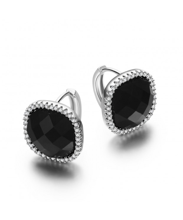 SBLING Platinum Plated Earrings Zirconia