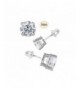 White Simulated Diamond Earring Setting