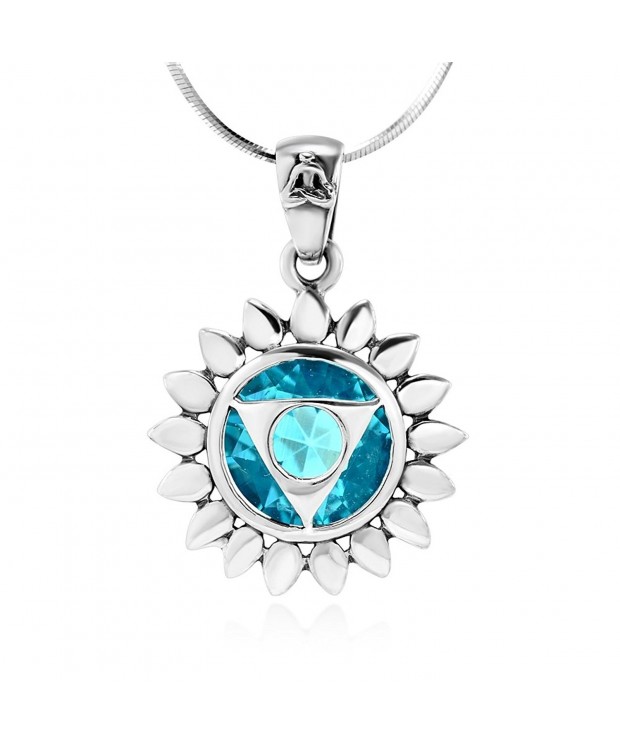 Sterling Vishuddha Healing Pendant Necklace