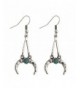 Pusheng Crescent Synthetic Turquoise Earring