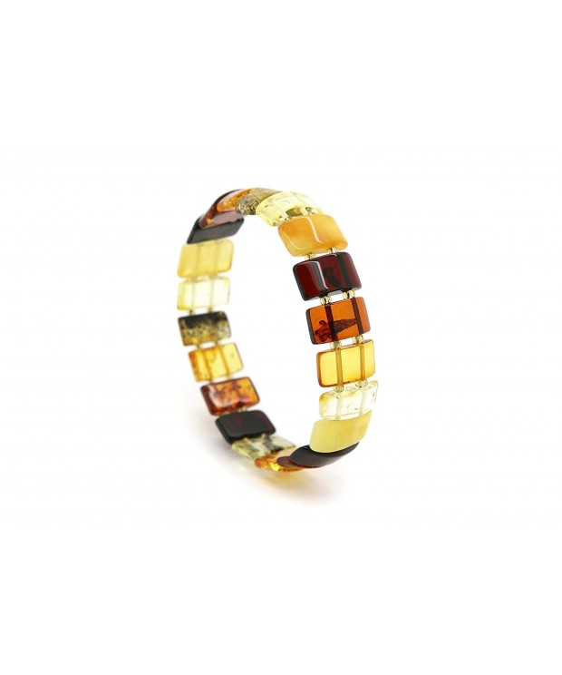 Genuine Natural Multicolored Stretch Bracelet