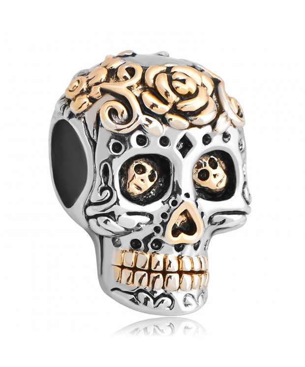 LuckyJewelry Plated Silver Muertos Bracelet