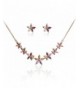 Marquise cut Multicolor Zirconia Necklace Earring