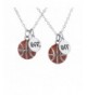 Lux Accessories Silvertone Basketball Necklaces