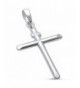 Solid Cross Sterling Silver Pendant