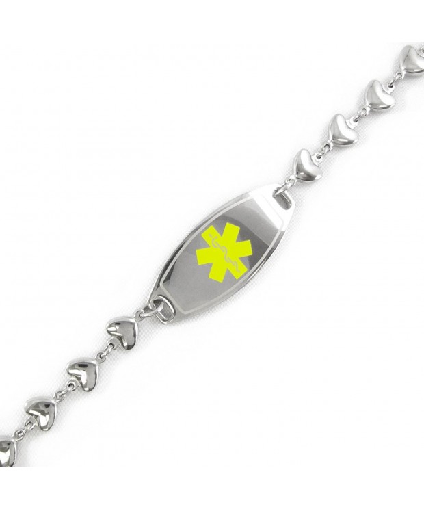 MyIDDr Pre Engraved Customizable Medical Bracelet