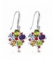 JewelryPalace Multicolor Amethyst Earrings Sterling