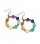 Semi precious Chakra Meditation Gold Plated Earrings