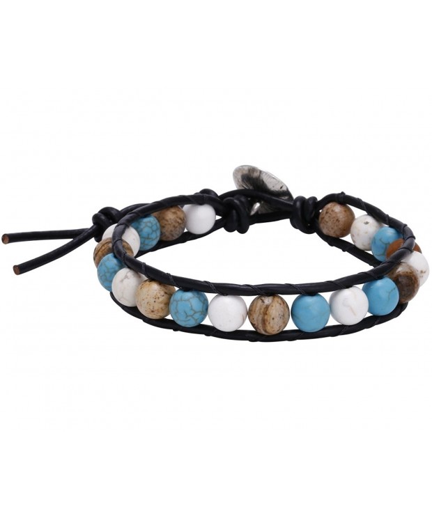 Imitation Turquoise Howlite Bracelet Handmade