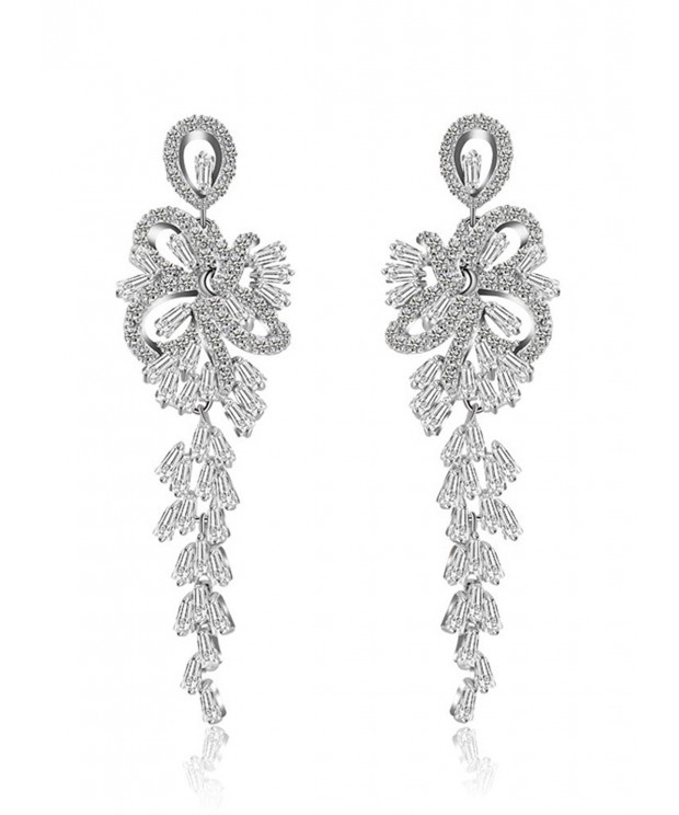 HowFitU Shining Hanging Chandelier Earrings