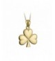 Medium Shamrock Necklace Plated Jewelry