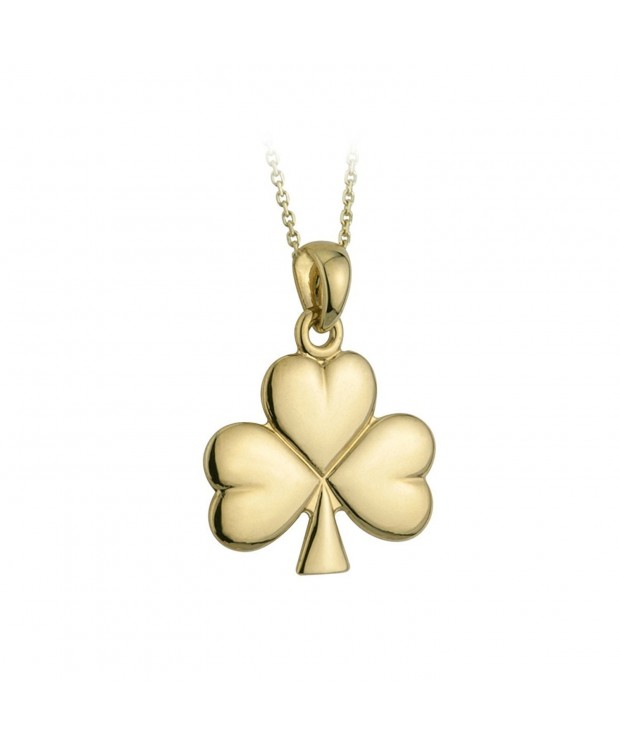 Medium Shamrock Necklace Plated Jewelry