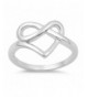 Pretzel Infinity Promise Sterling Silver