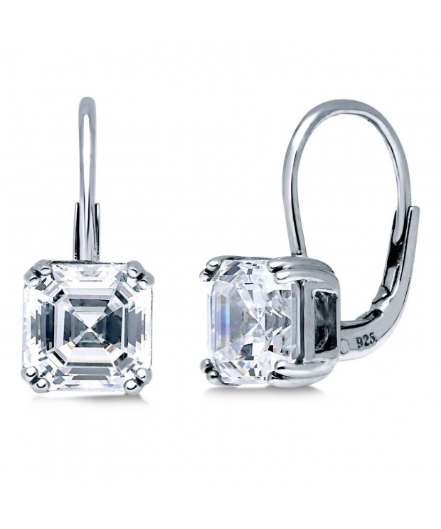 BERRICLE Sterling Zirconia Solitaire Leverback