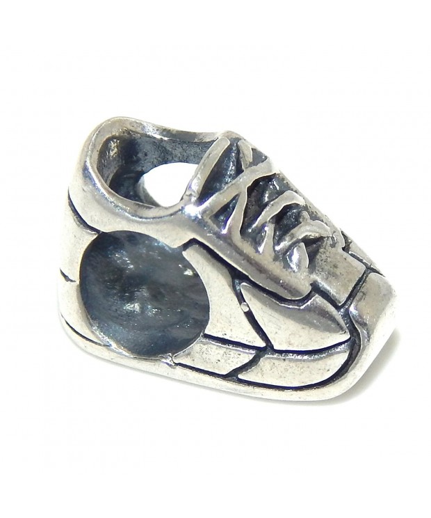 Sterling Silver Sneaker European Bracelets