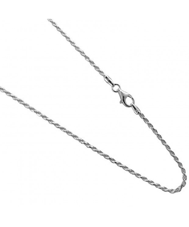Sterling Silver Diamond Italian Necklace