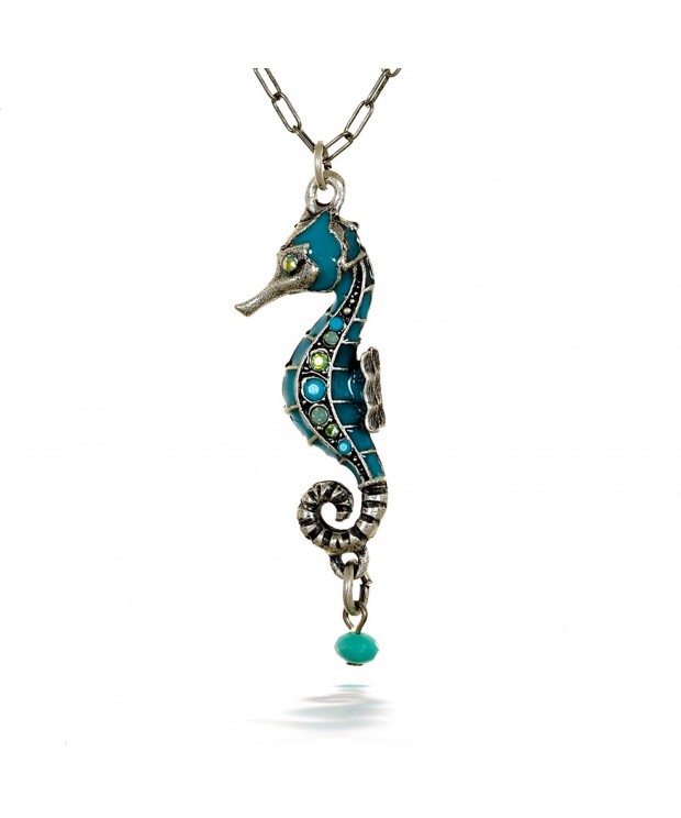 Contessa Turquoise Seahorse Necklace Designed