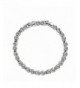 Clear Crystal Silver Plated Bracelet