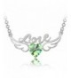 Letter Angel Peridot Crystal Jewelry