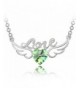 Letter Angel Peridot Crystal Jewelry