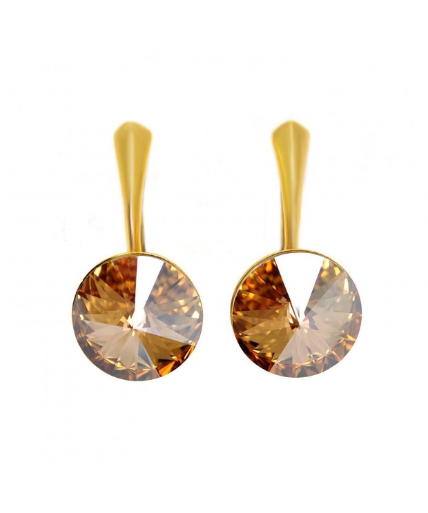 Plated Sterling Swarovski Elements Earrings