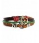 Symbol Strand Rugged Leather Bracelet