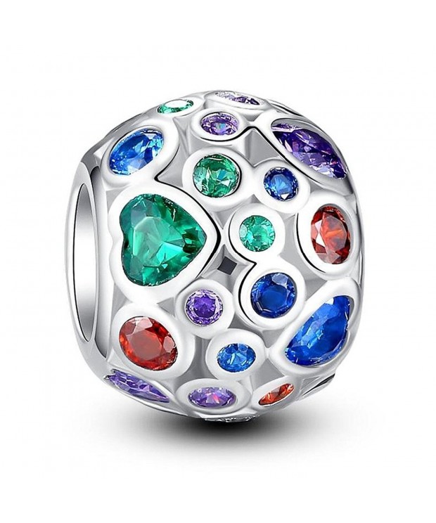 EleQueen Sterling Silver Zirconia Multicolor