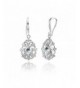 Sterling Aquamarine Teardrop Filigree Earrings