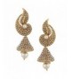 Peacock Indian earring jewelry PCEAZ004WH