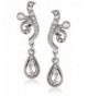 1928 Jewelry Silver Tone Teardrop Earrings