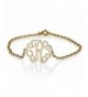 Monogram Bracelet Plated Personalized Initial