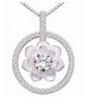 ALOV Jewelry Sterling Zirconia Necklace