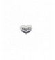 Silver MOM Heart Floating Charm