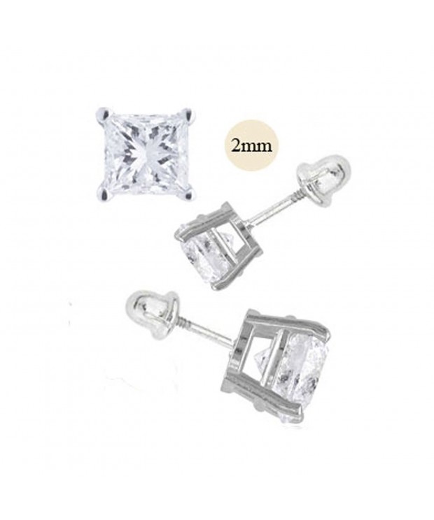 Princess Simulated Diamond Earring Quality