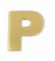 PinMarts Plated Alphabet Letter Lapel