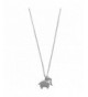 Boma Sterling Origami Elephant Necklace