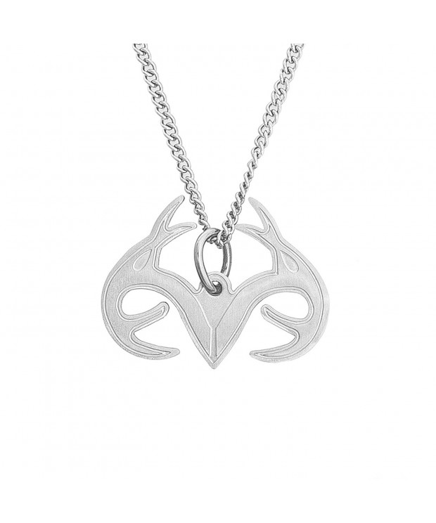 Realtree Antlers Pendant Necklace stainless steel