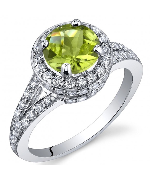 Majestic Sensation Peridot Sterling Rhodium