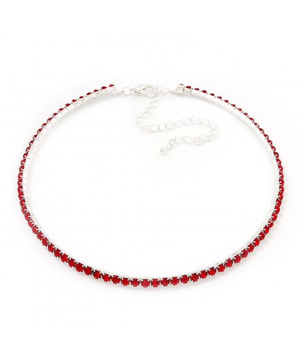 Thin Austrian Crystal Choker Necklace