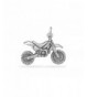 Sterling Silver Motocross Motorcycle Charm