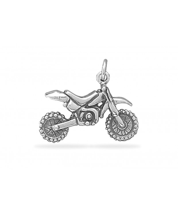 Sterling Silver Motocross Motorcycle Charm