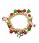 Lux Accessories Goldtone Christmas Bracelet